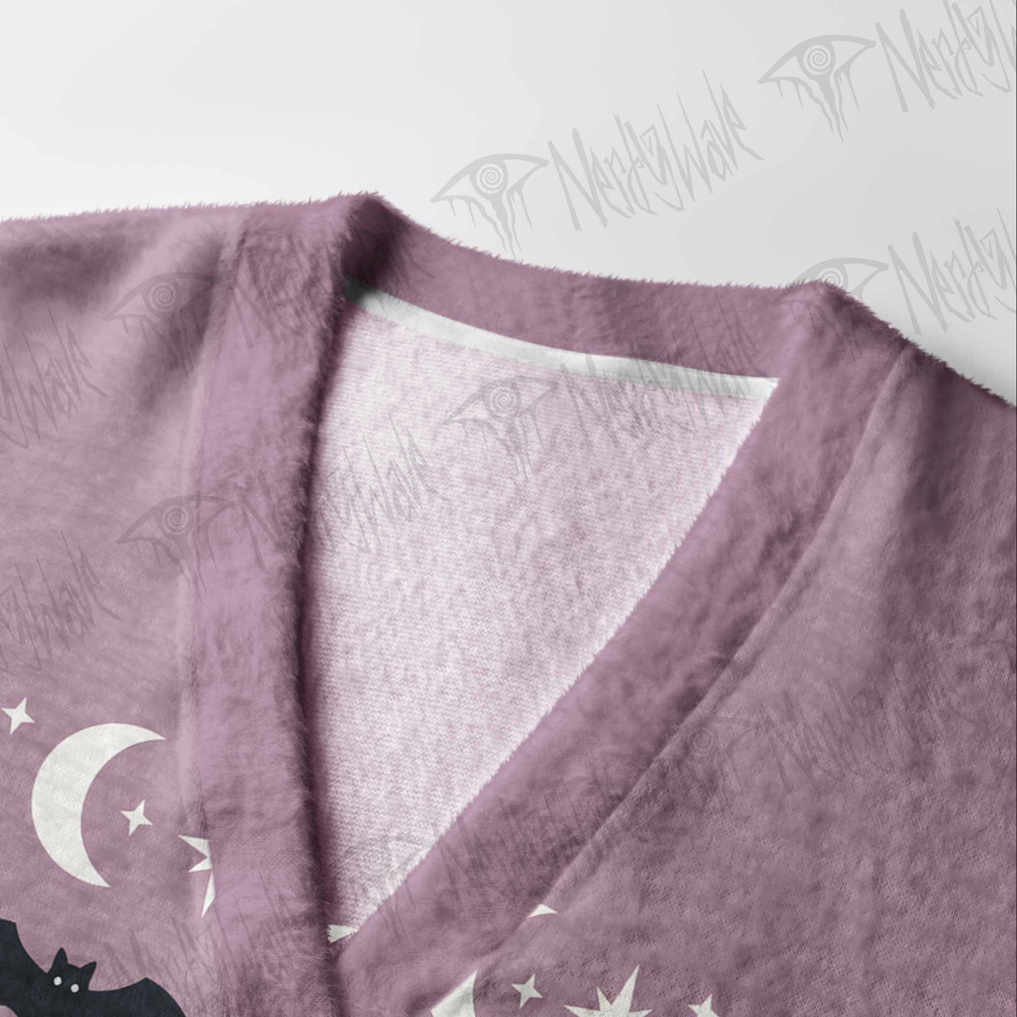 Lunar Cat Bat Cardigan Sweater
