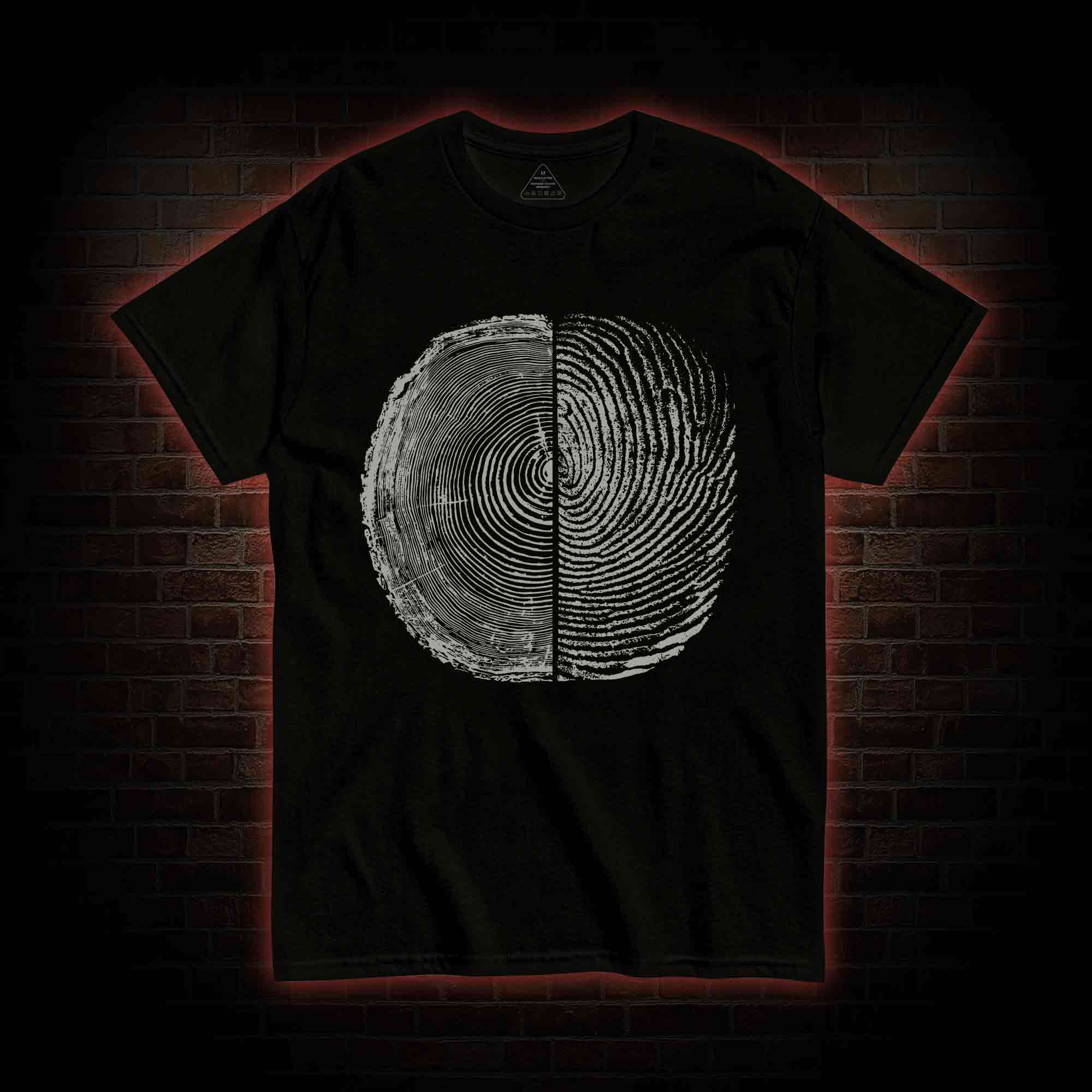 Tree Rings And Fingerprint T-shirt