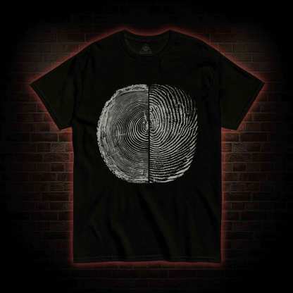 Tree Rings And Fingerprint T-shirt