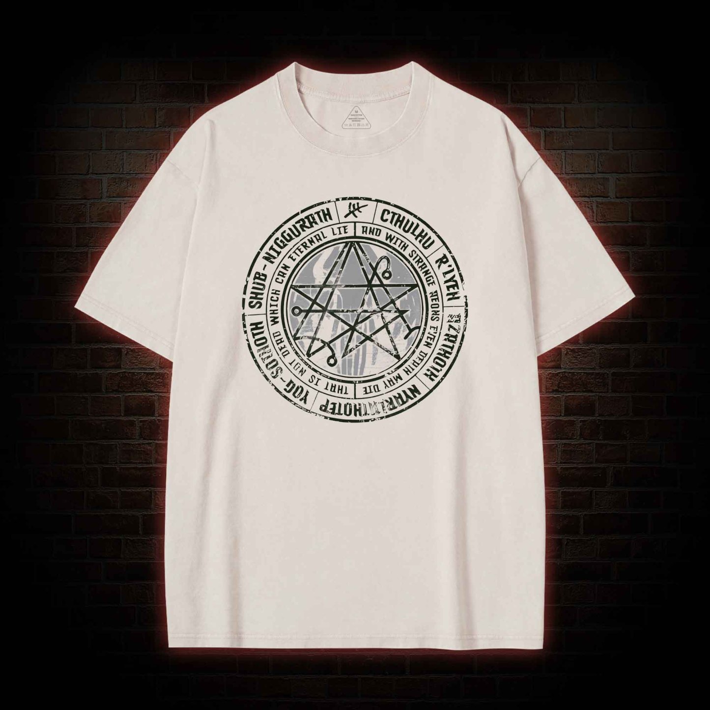 Cthulhu Gateway Sigil Washed T-shirt