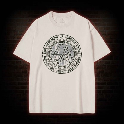 Cthulhu Gateway Sigil Washed T-shirt