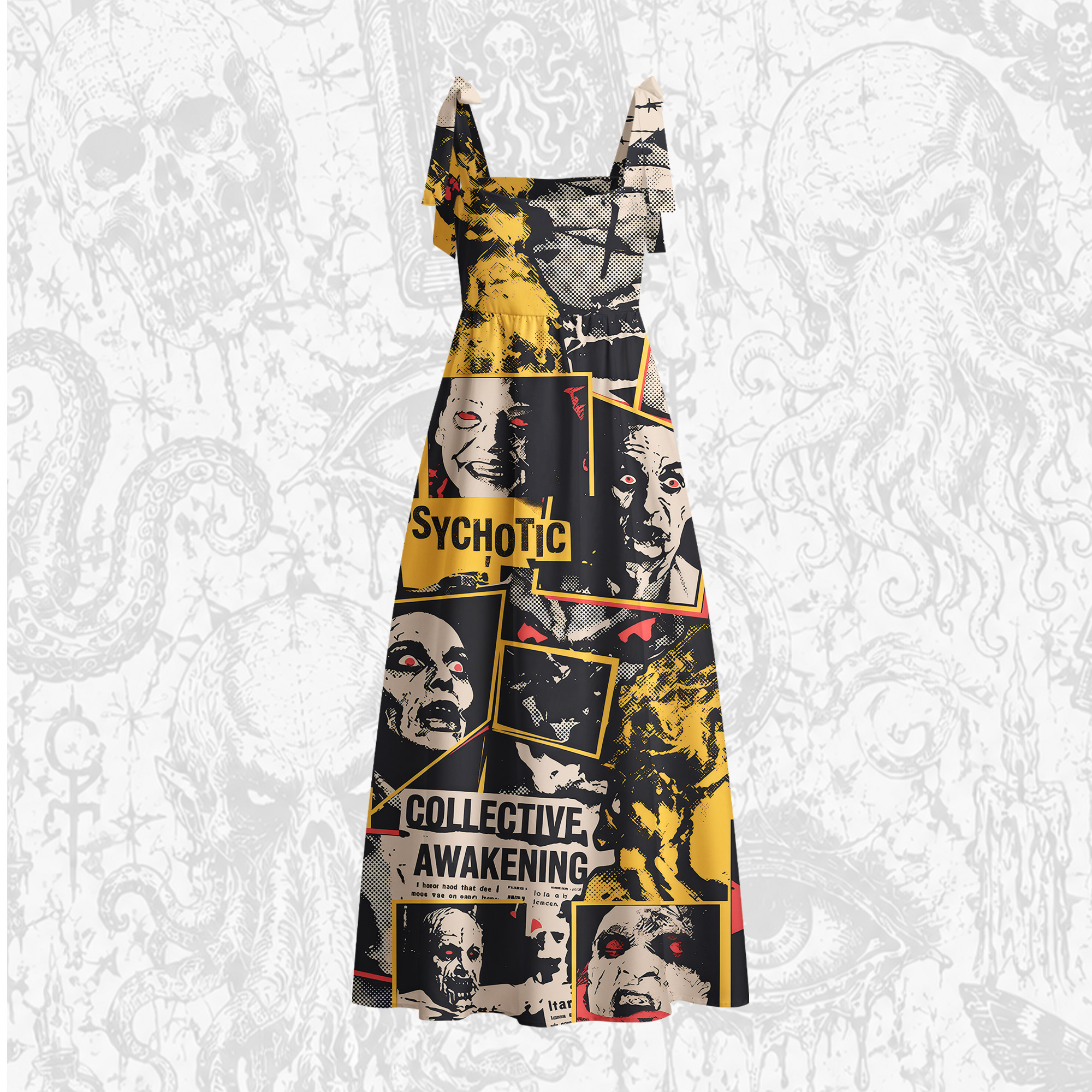 They're Coming to Get You, Barbara Tie Shoulder Maxi Dress