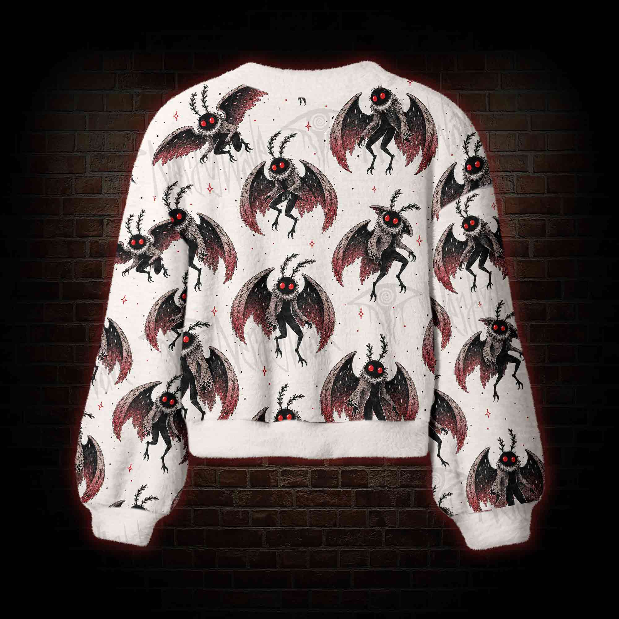 Mothman Creature Women's Cardigan Sweater
