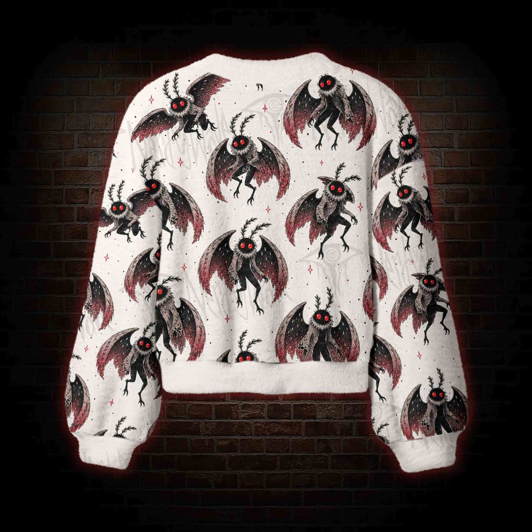 Mothman Creature Women's Cardigan Sweater