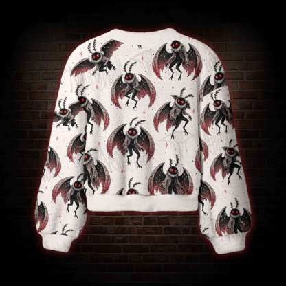 Mothman Creature Women's Cardigan Sweater