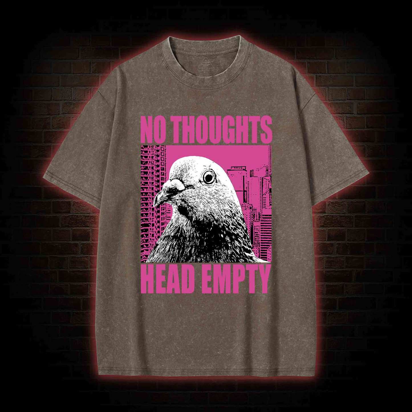 No Thoughts Head Empty Washed T-shirt