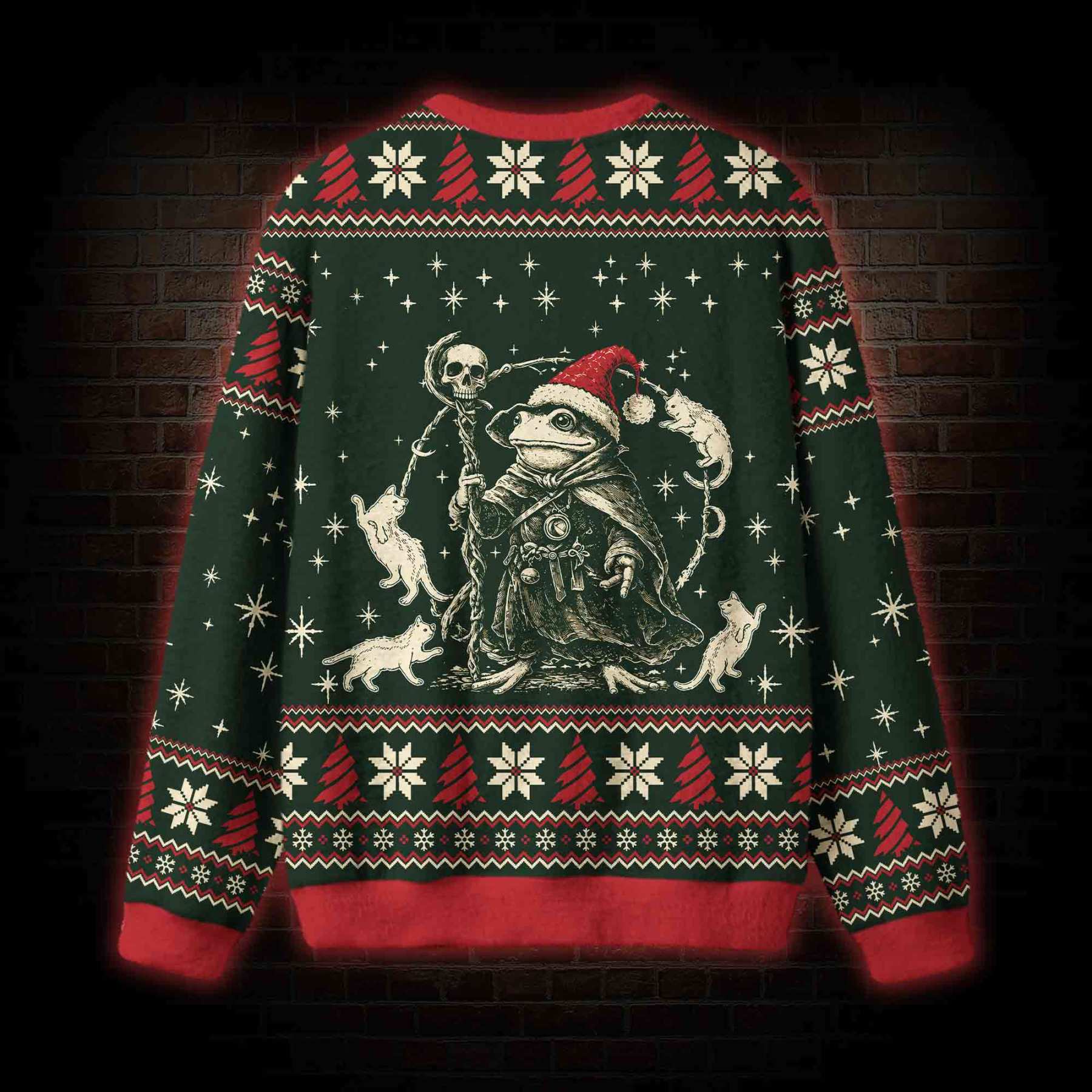 T’was the Tism M’Lord Frog Ugly Sweatshirts