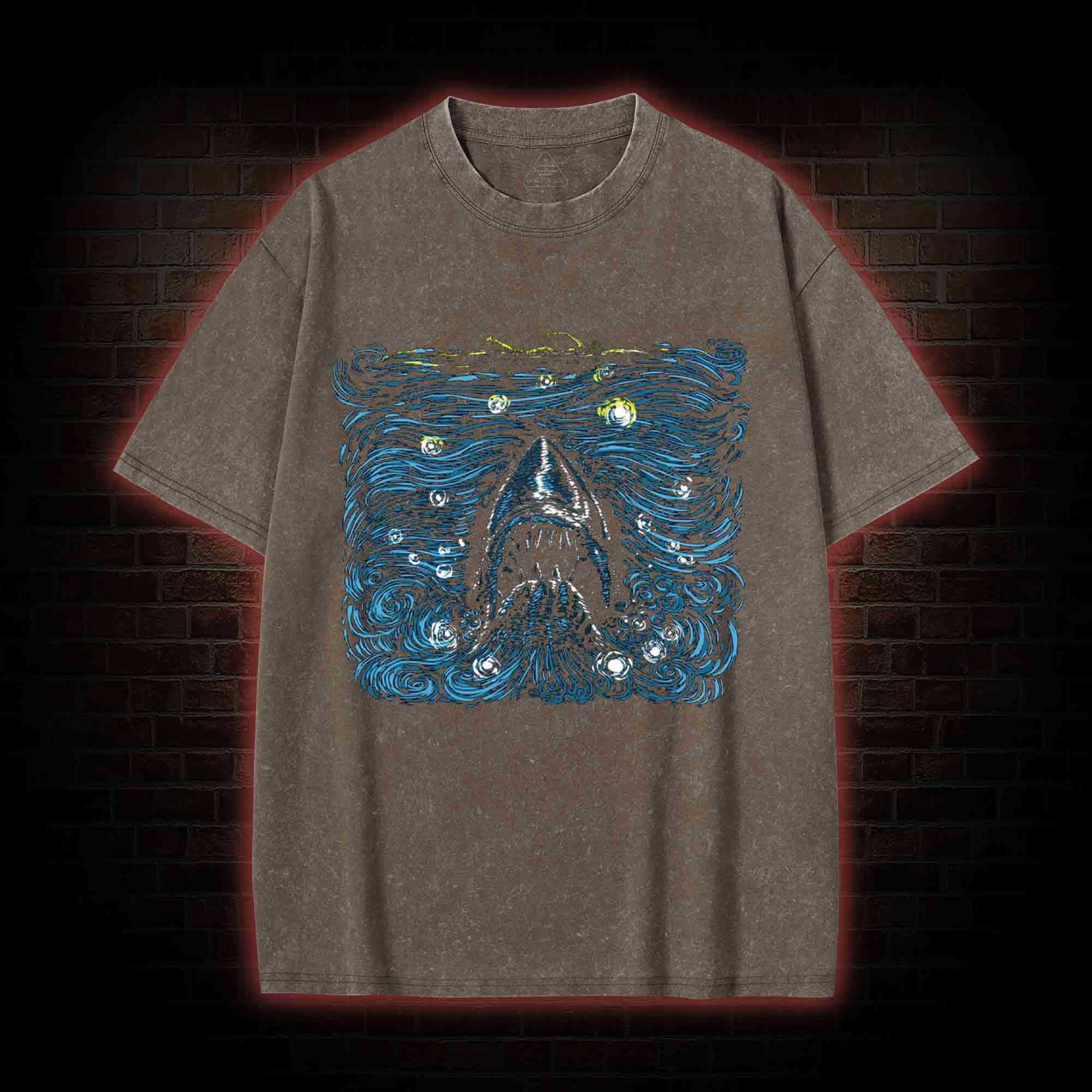 Starry Shark Washed T-shirt