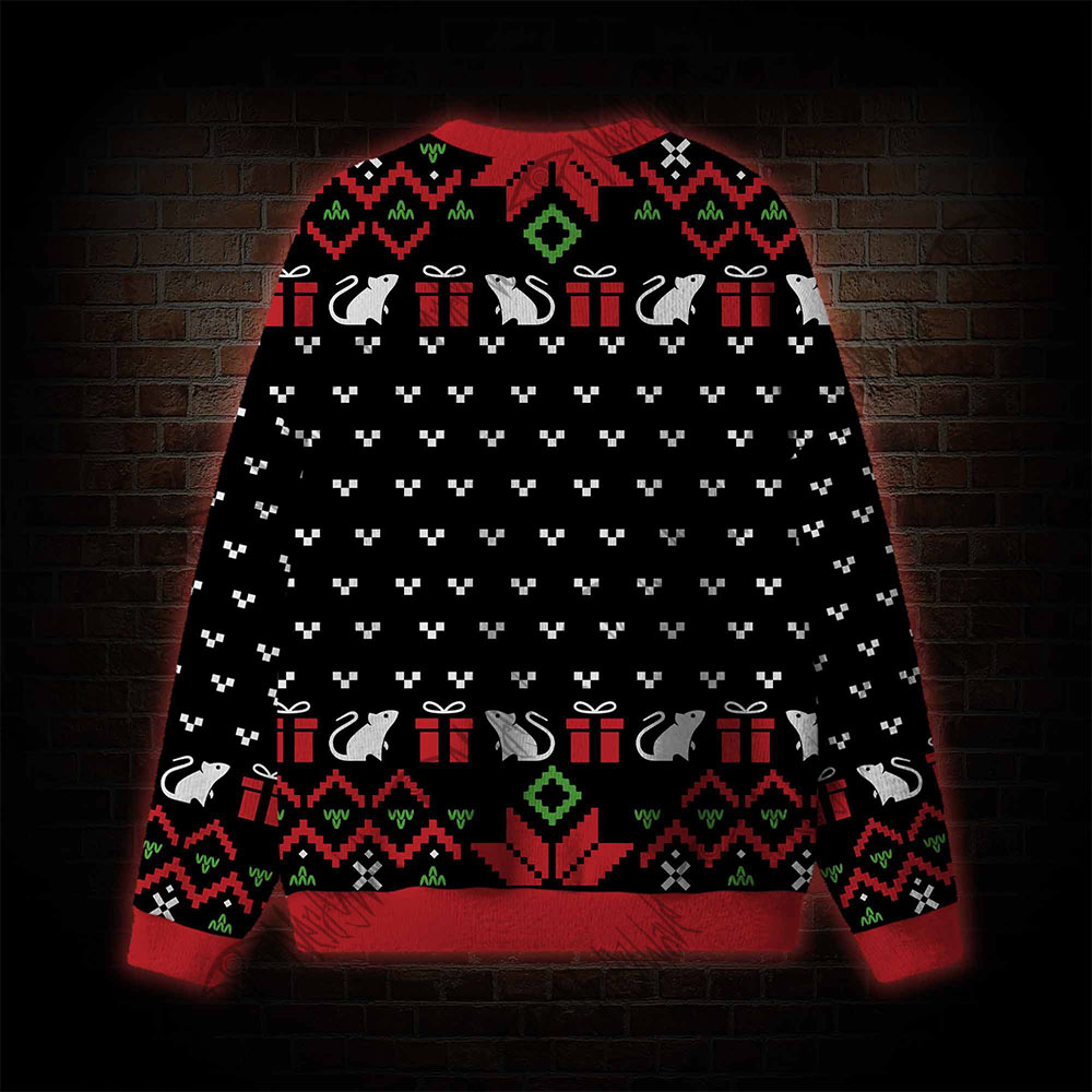 Overstimulated But Festive Ugly Sweatshirts