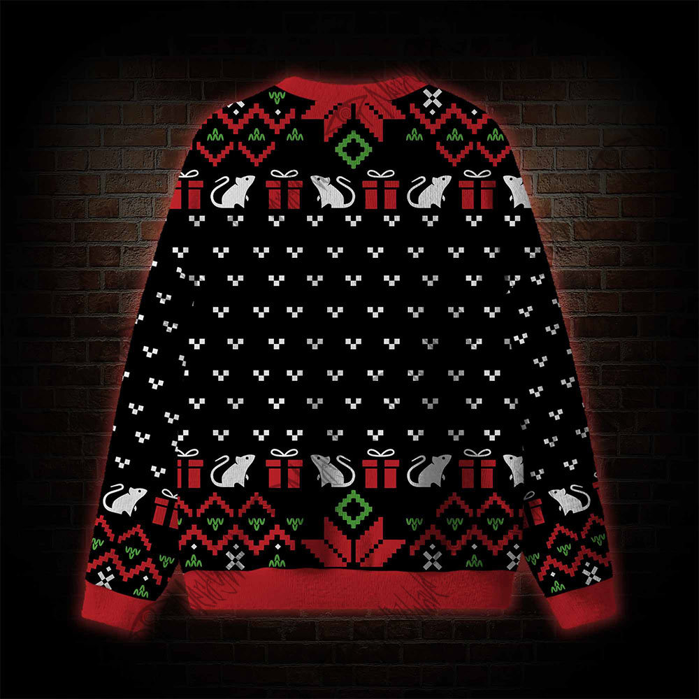 Overstimulated But Festive Ugly Sweatshirts