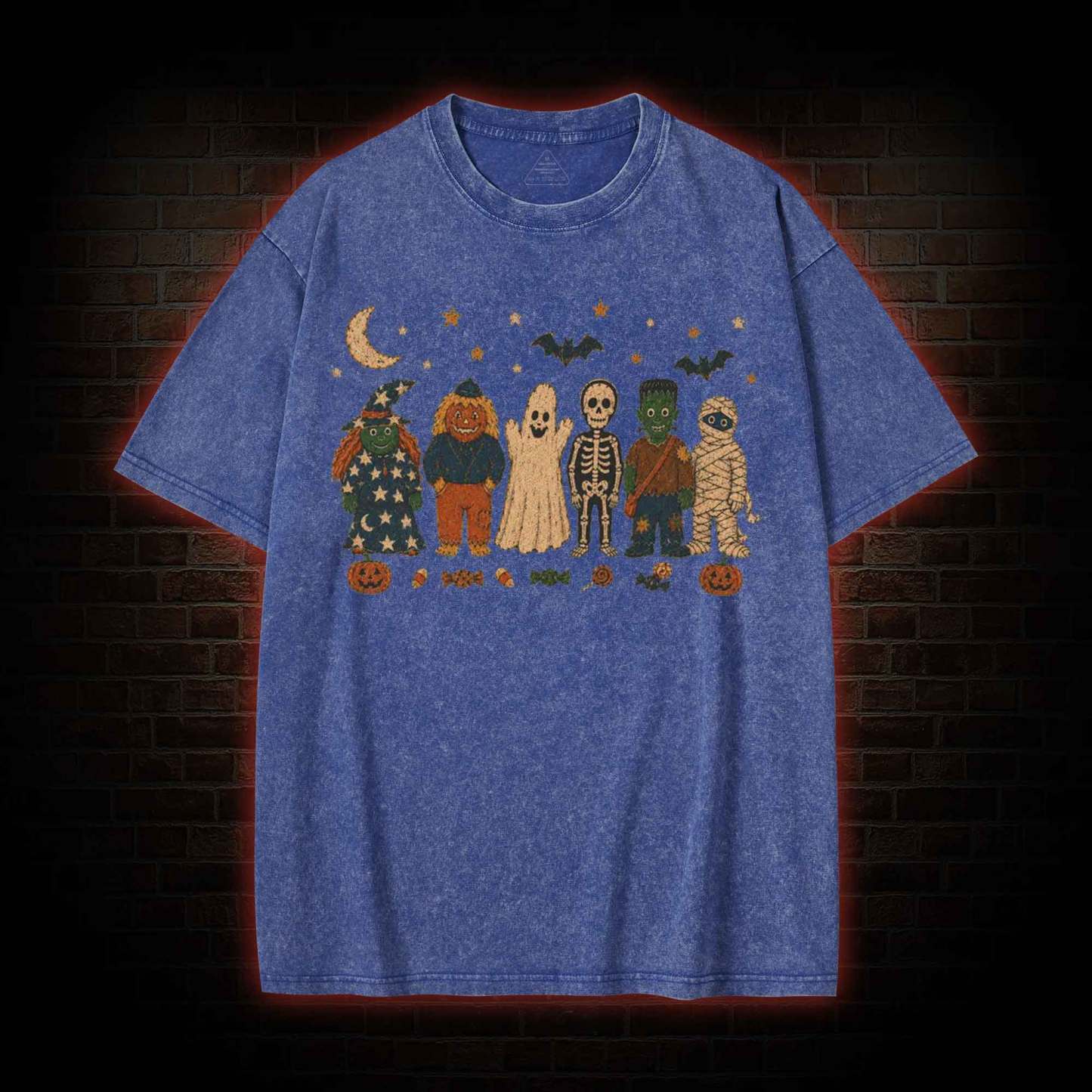 Halloween Monsters Washed T-shirt