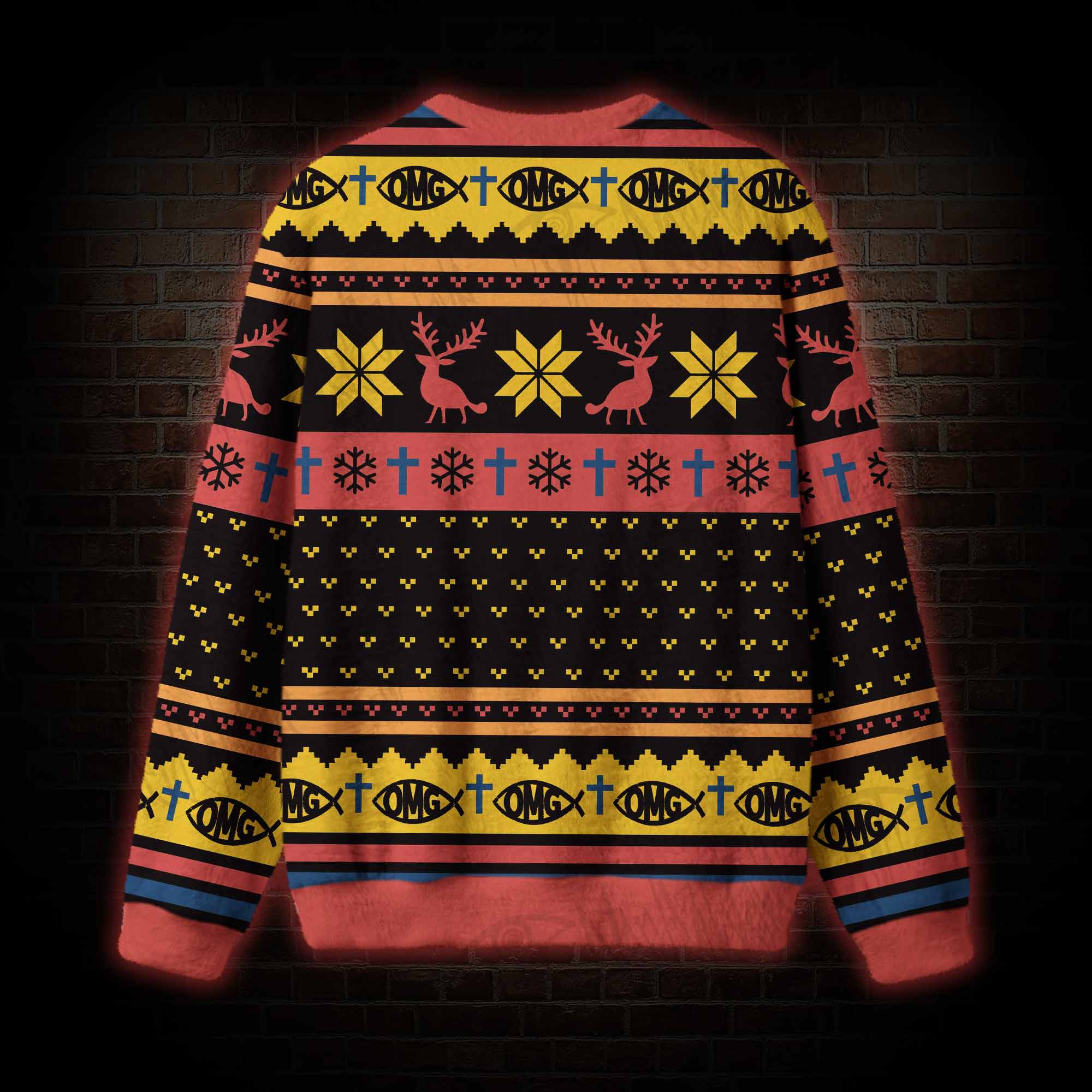 Jesus Has Your Back Ugly Sweatshirts