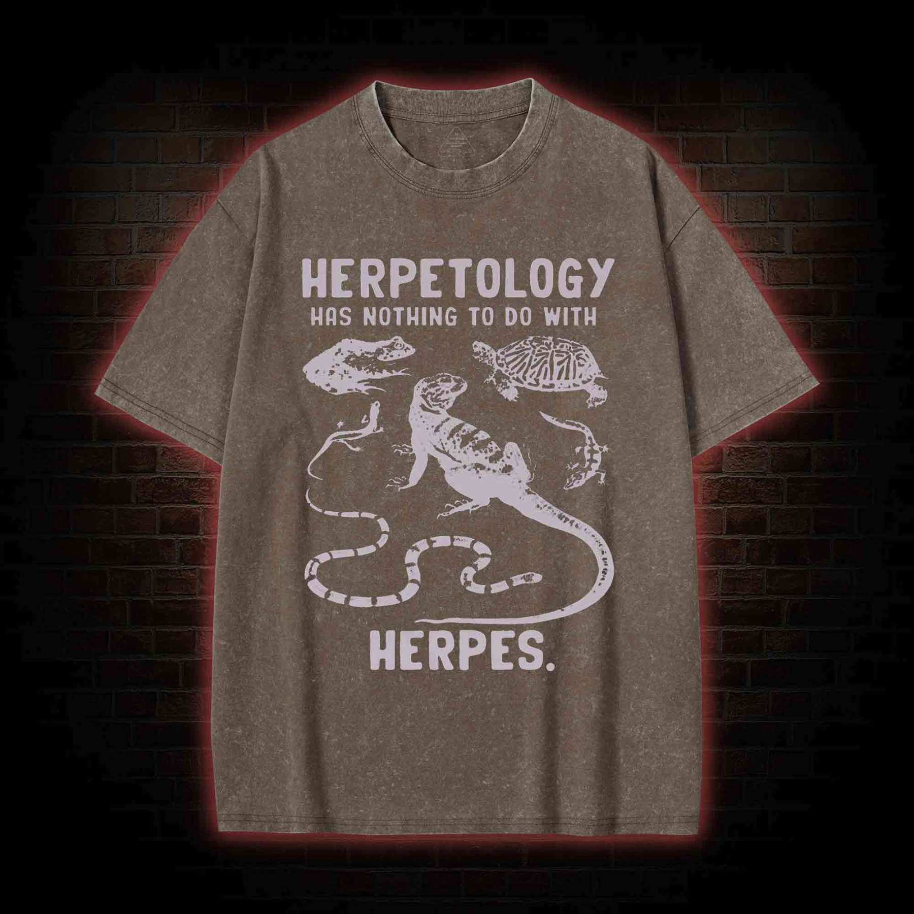 Herpetology Washed T-shirt