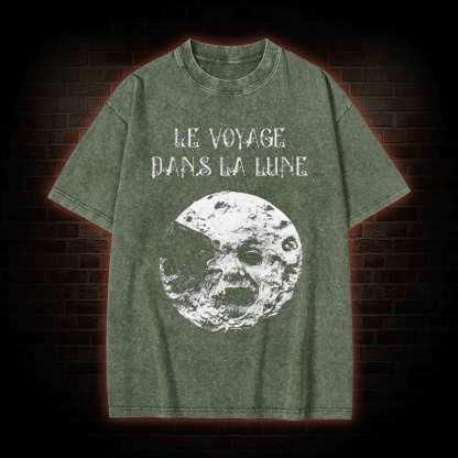 A Trip To The Moon Washed T-shirt