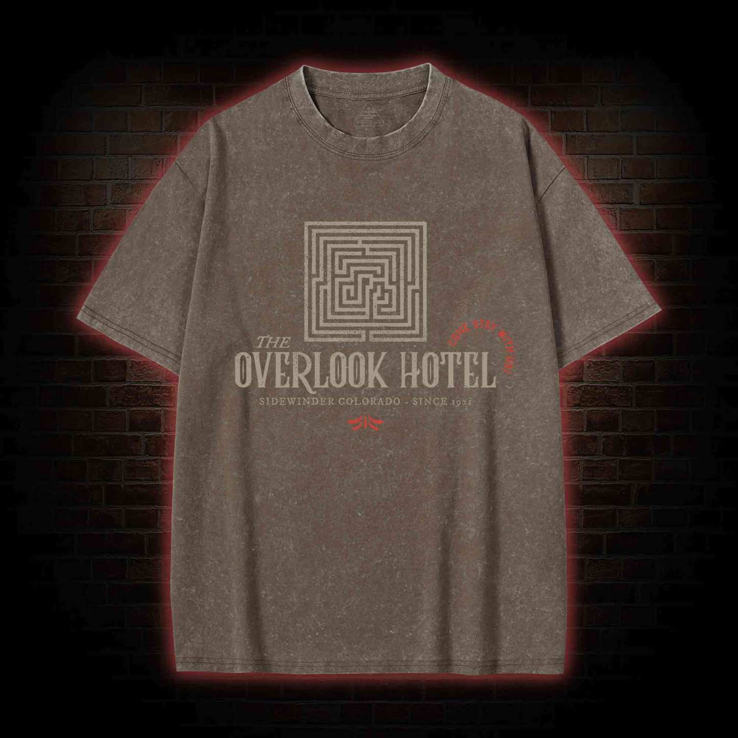 Overlook Hotel Washed T-shirt