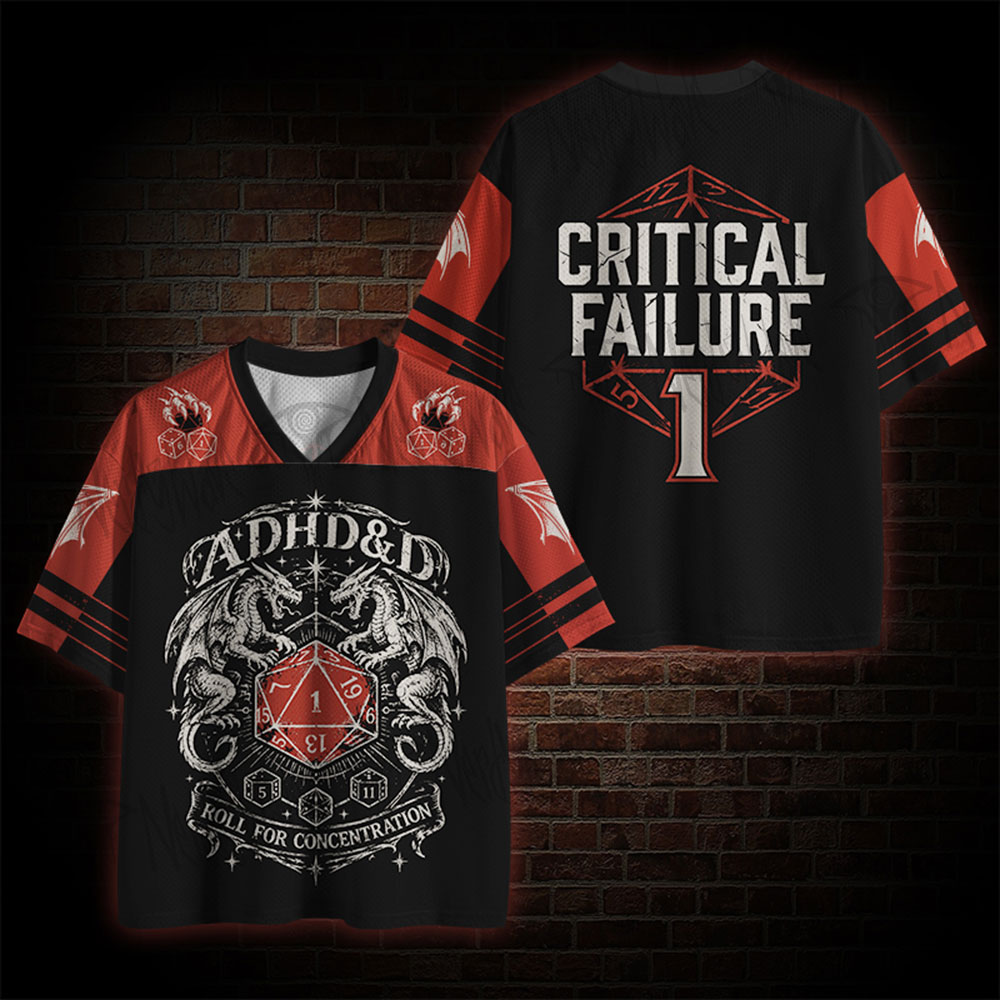 Adhd&d  Critical Failure Mesh Jersey