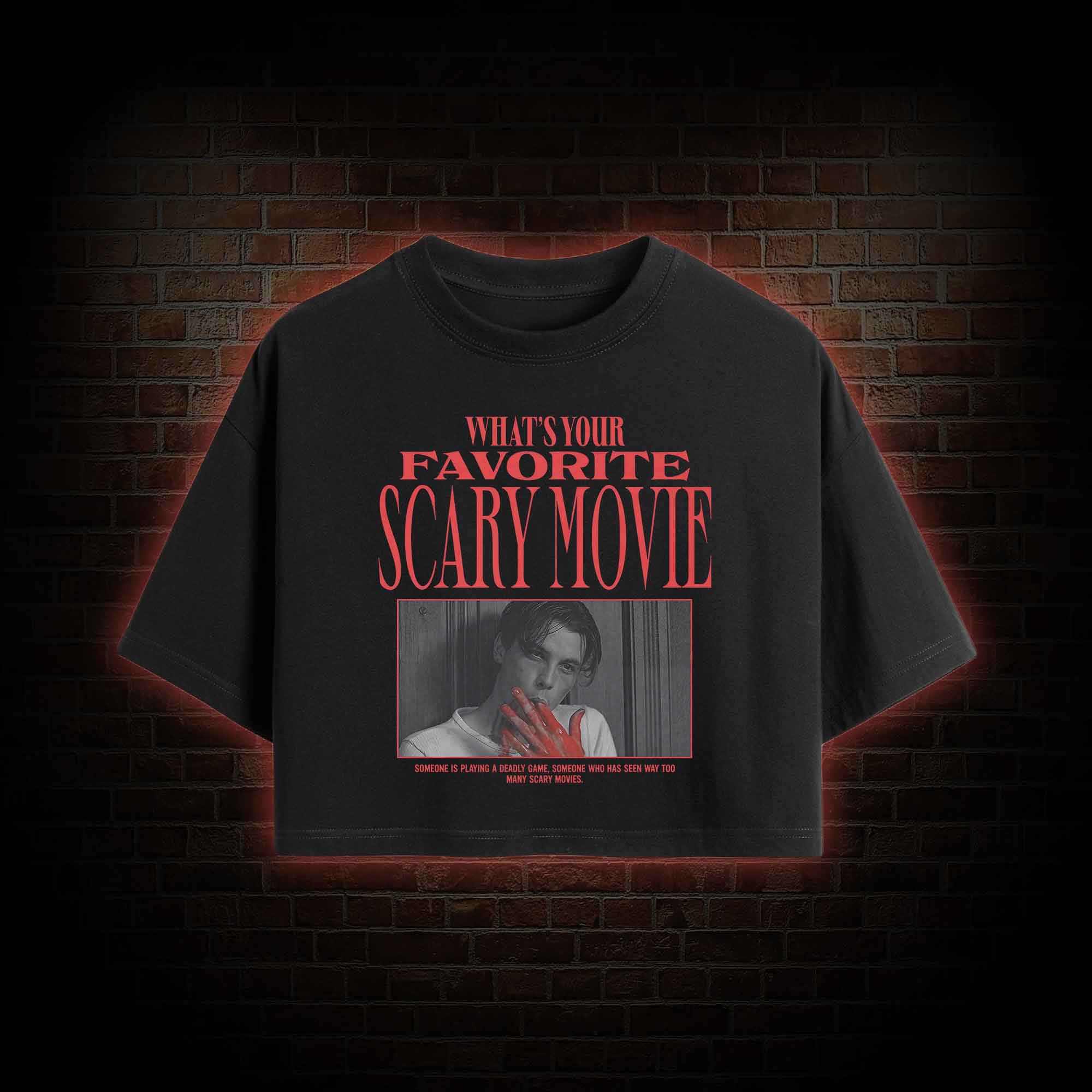 What's Your Favorite Scary Movie Crop Top