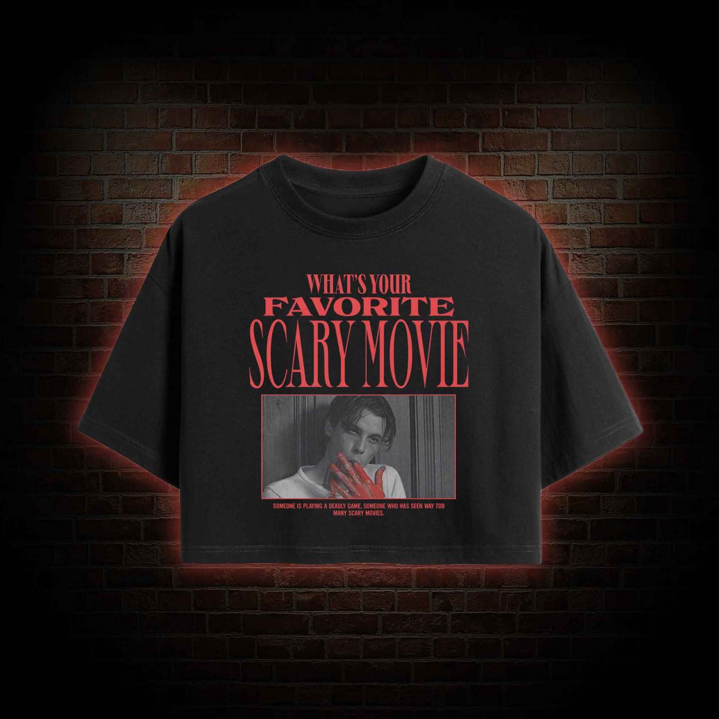 What's Your Favorite Scary Movie Crop Top