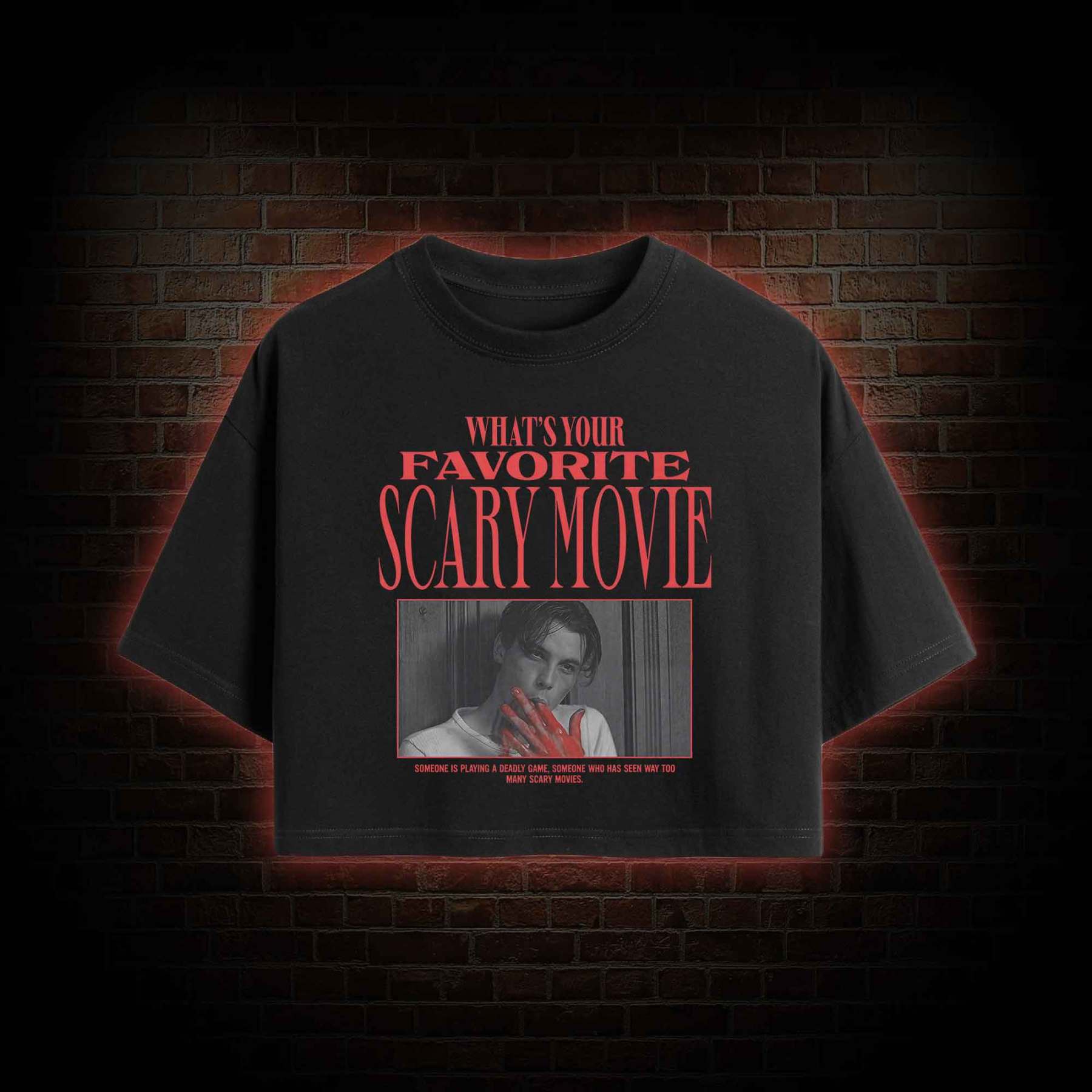 What's Your Favorite Scary Movie Crop Top