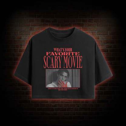 What's Your Favorite Scary Movie Crop Top