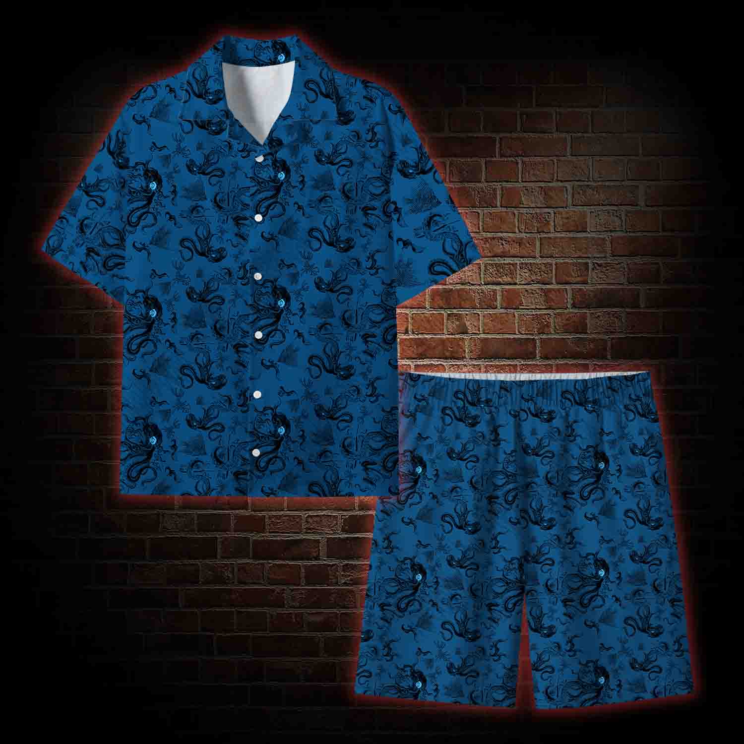 Deep Sea Monster Lightweight Hawaiian Shirt