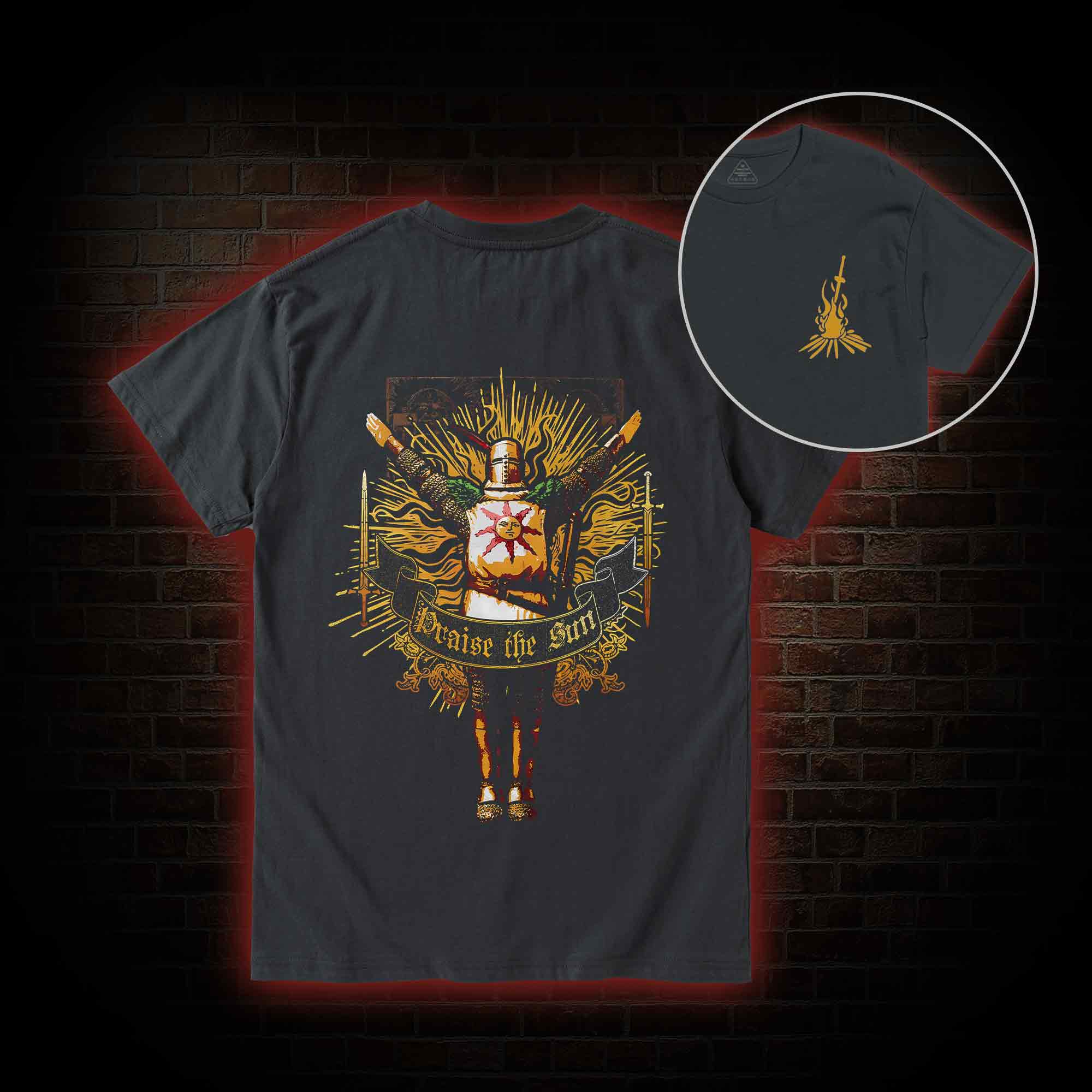 Praise the Sun Back Print T-Shirt
