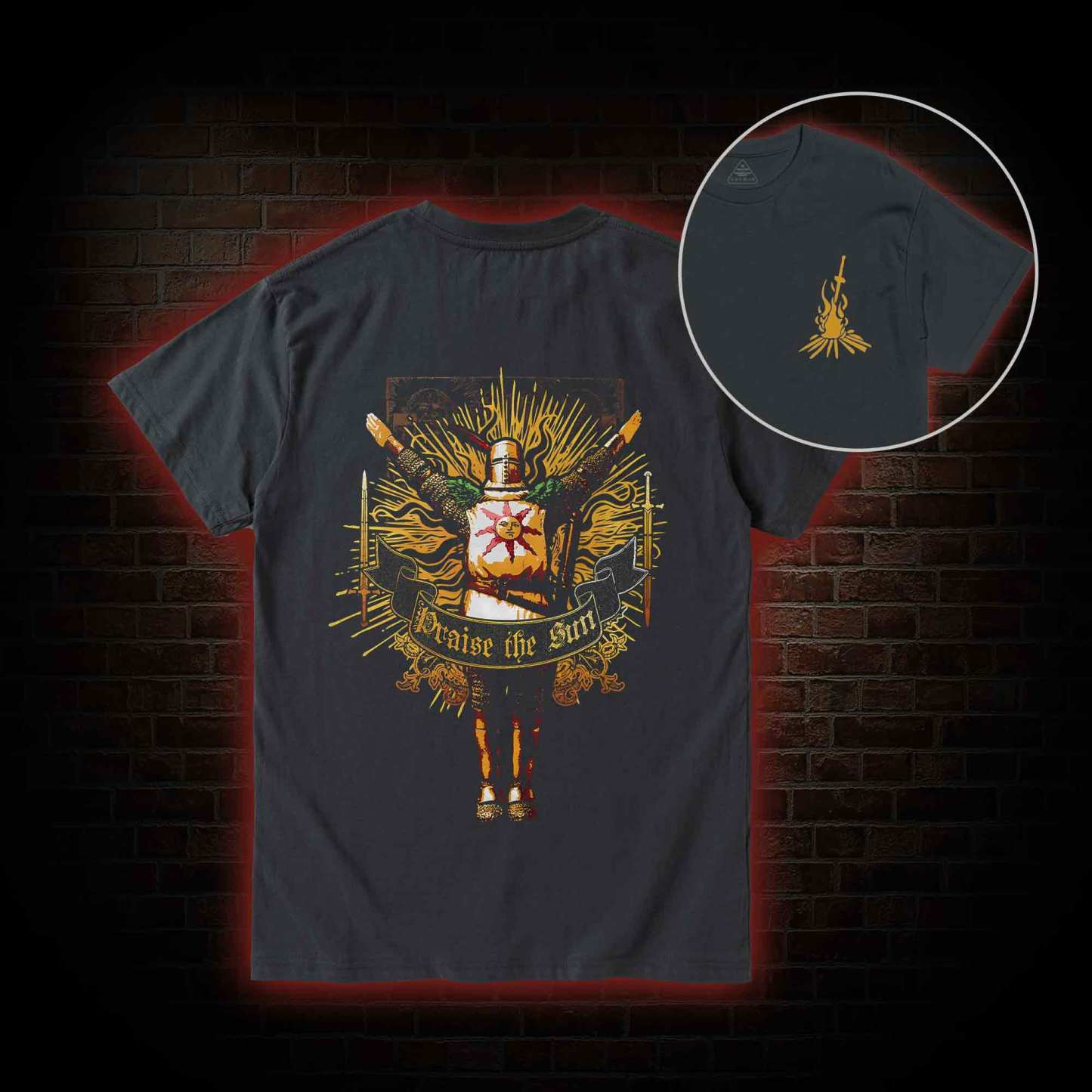 Praise the Sun Back Print T-Shirt