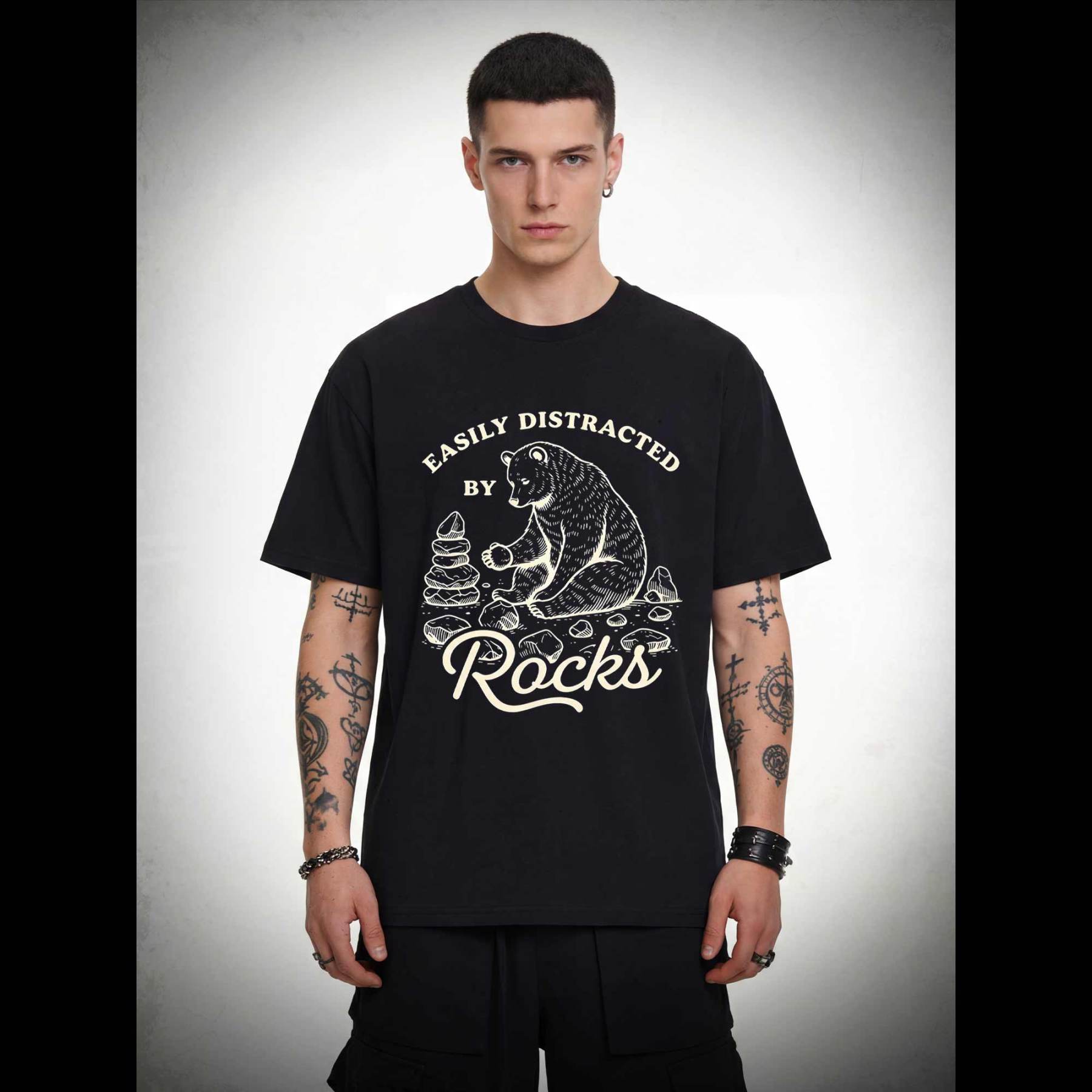 Easily Distracted by Rocks T-shirt
