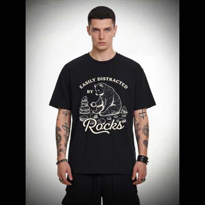 Easily Distracted by Rocks T-shirt