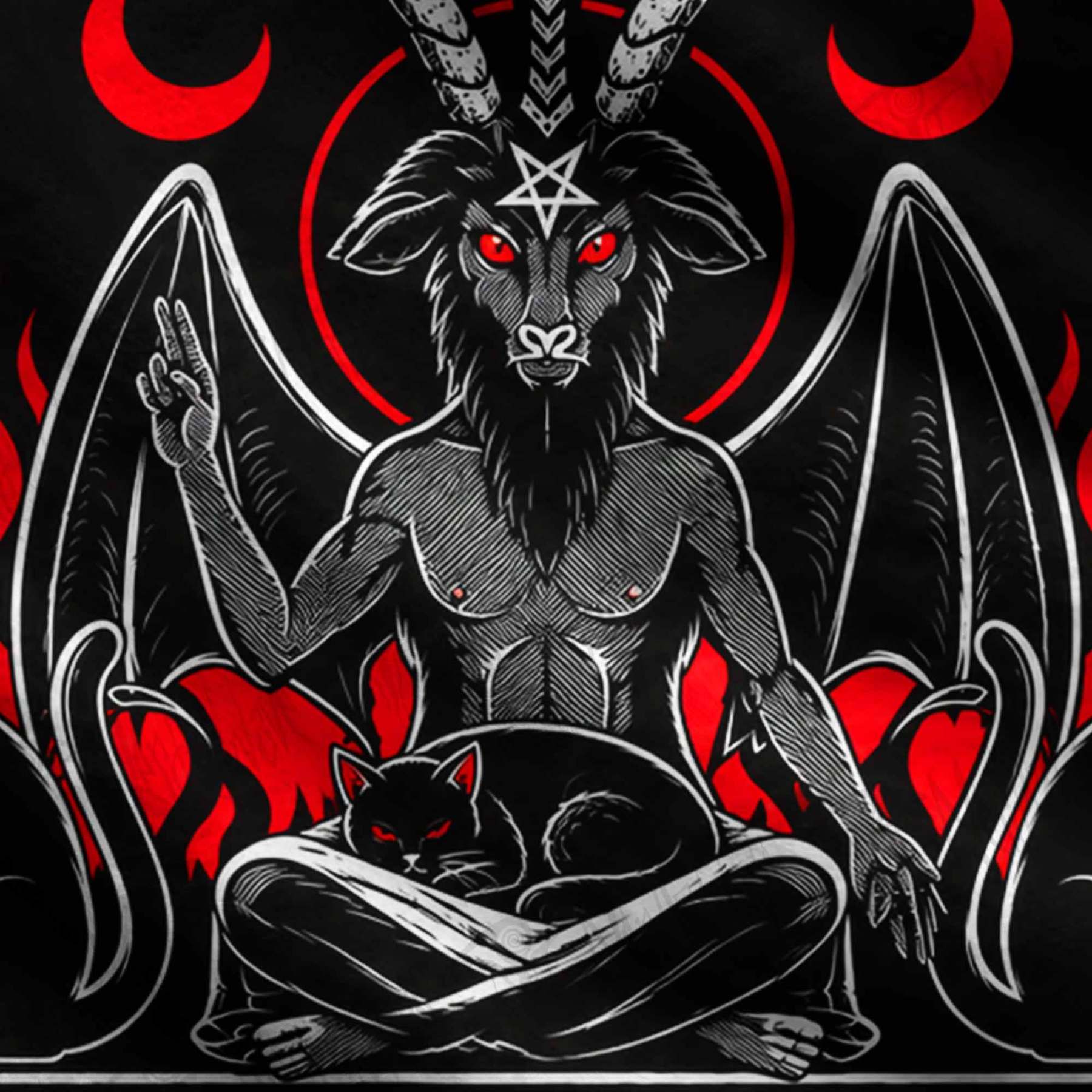 Baphomet Occult Ritual Ugly Sweatshirts