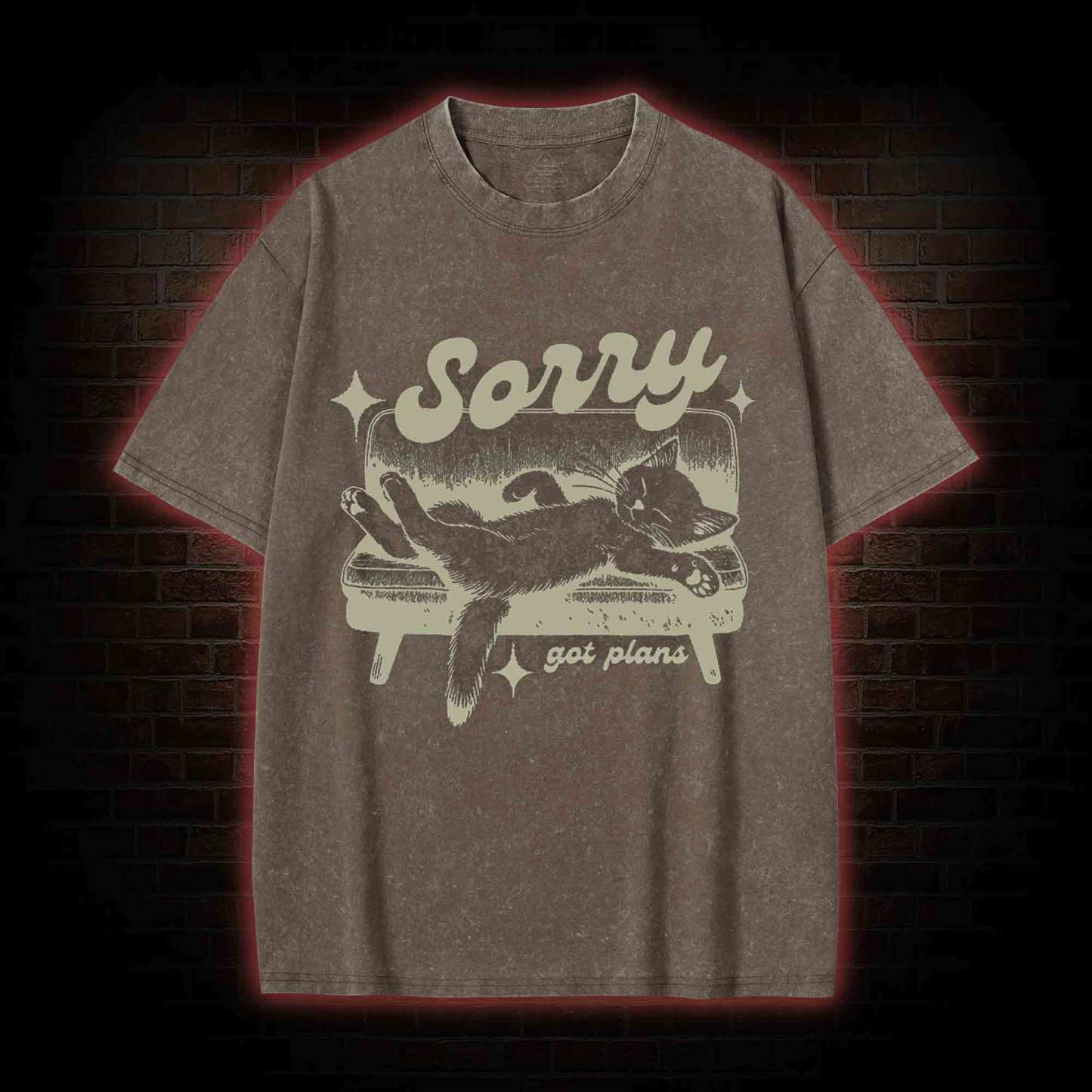 Sorry Got Plans Washed T-shirt