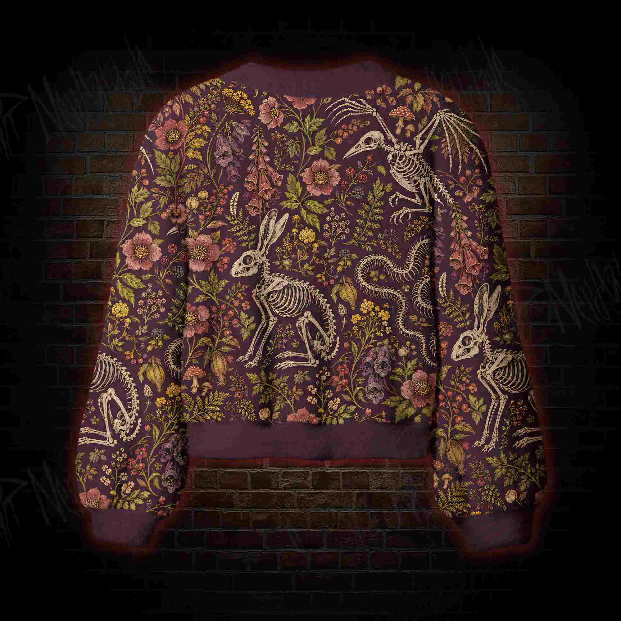 Burgundy Afterlife Women's Cardigan Sweater