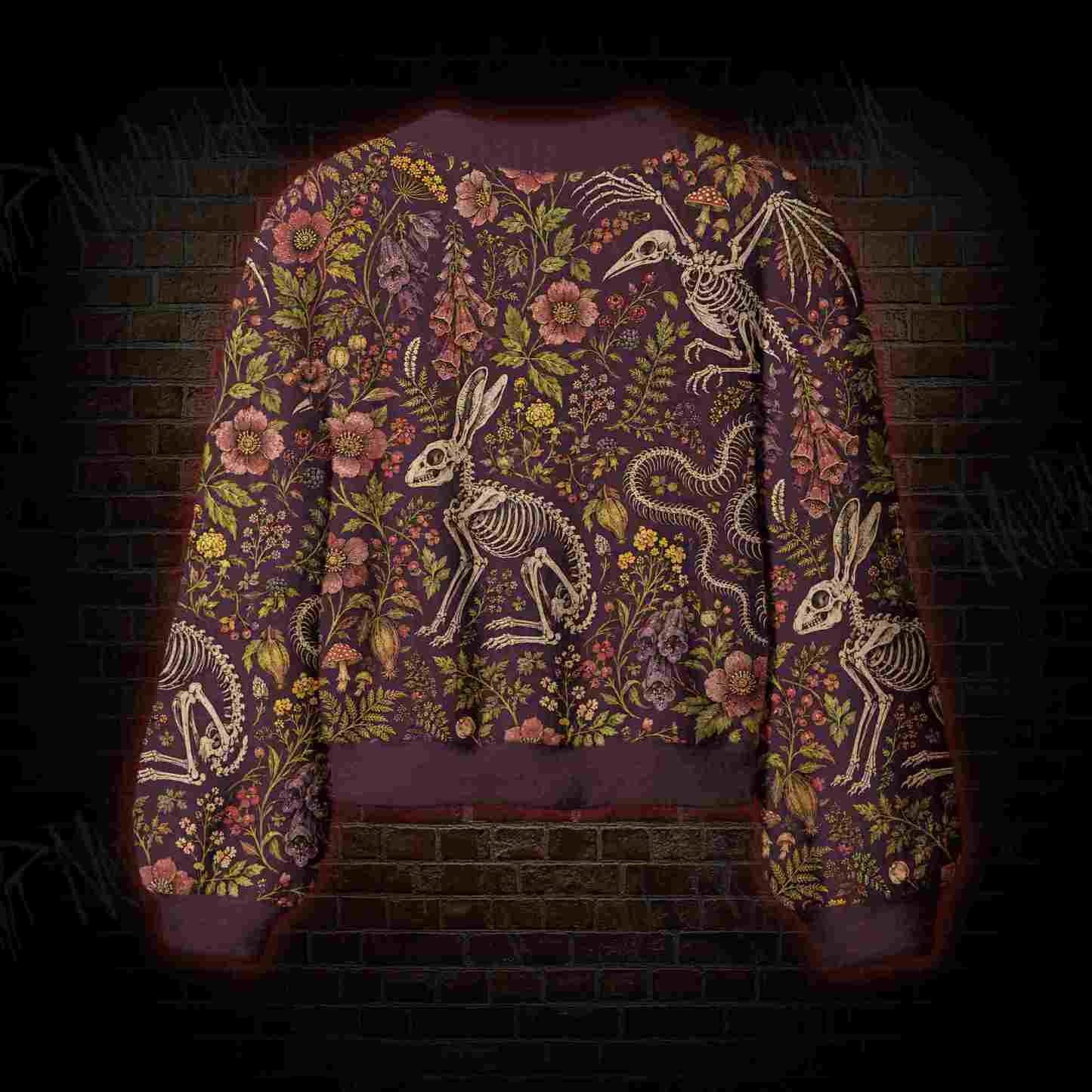 Burgundy Afterlife Women's Cardigan Sweater