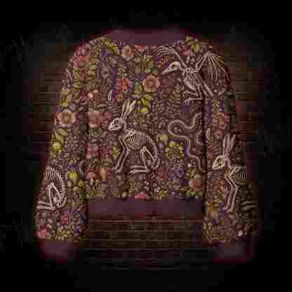 Burgundy Afterlife Women's Cardigan Sweater
