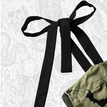 Spooky Forest Tie Shoulder Maxi Dress