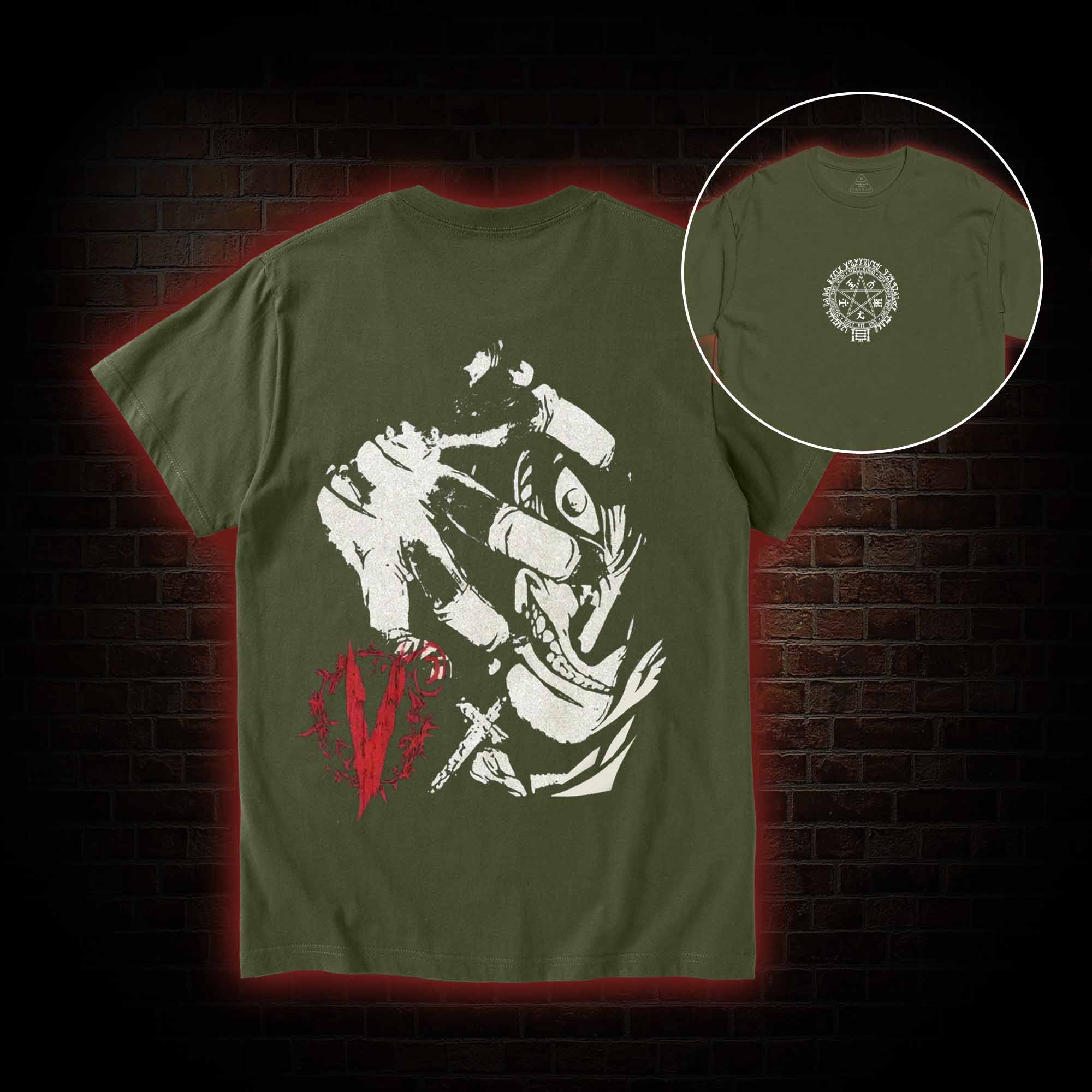 No Life No Death Back Print T-Shirt