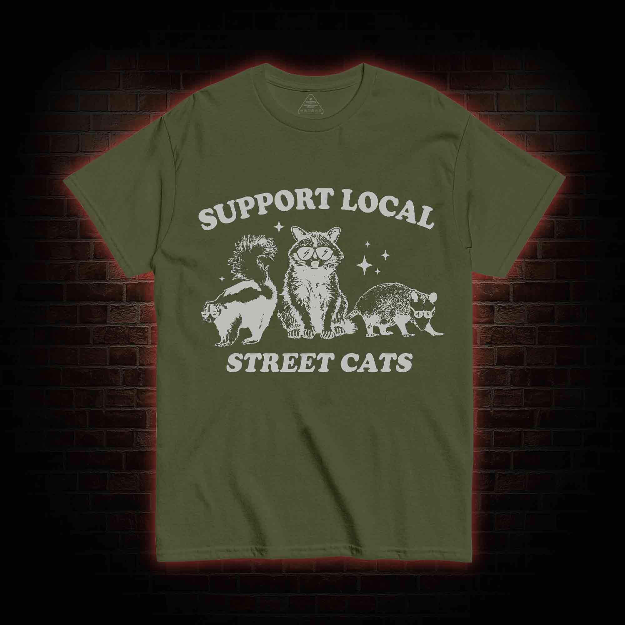 Support Local Street Cats T-shirt