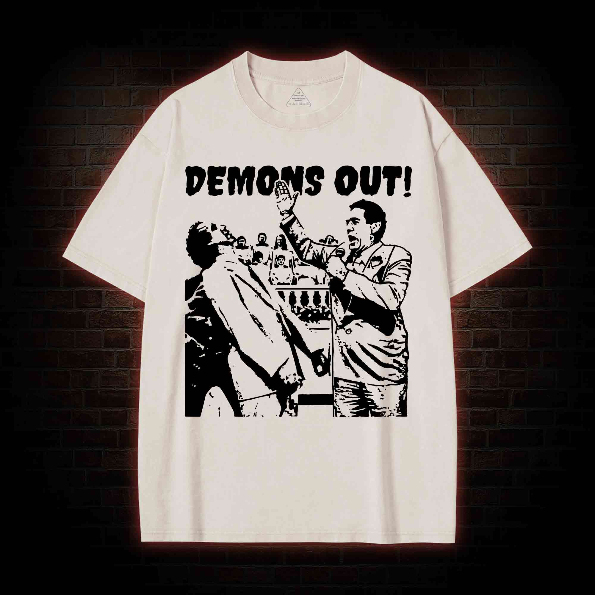 Demons Out! Washed T-shirt