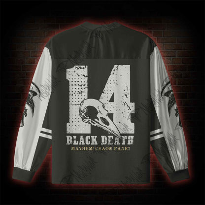 Vintage Plague Doctor V-Neck Long Sleeve Jersey