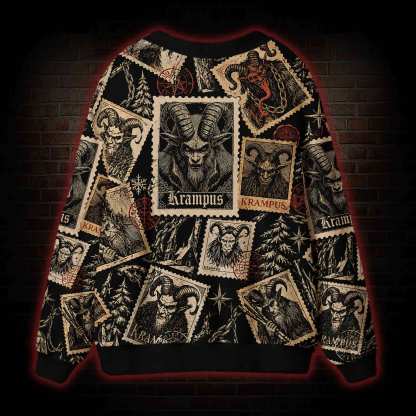 Krampus Tarot Cardigan Sweater