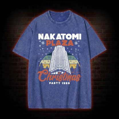 Nakatomi Plaza Christmas Party Washed T-shirt