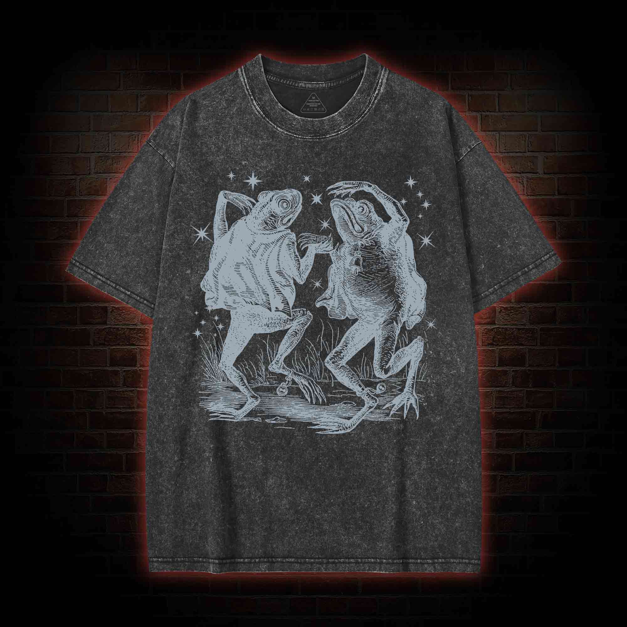 Dancing Frogs Washed T-shirt