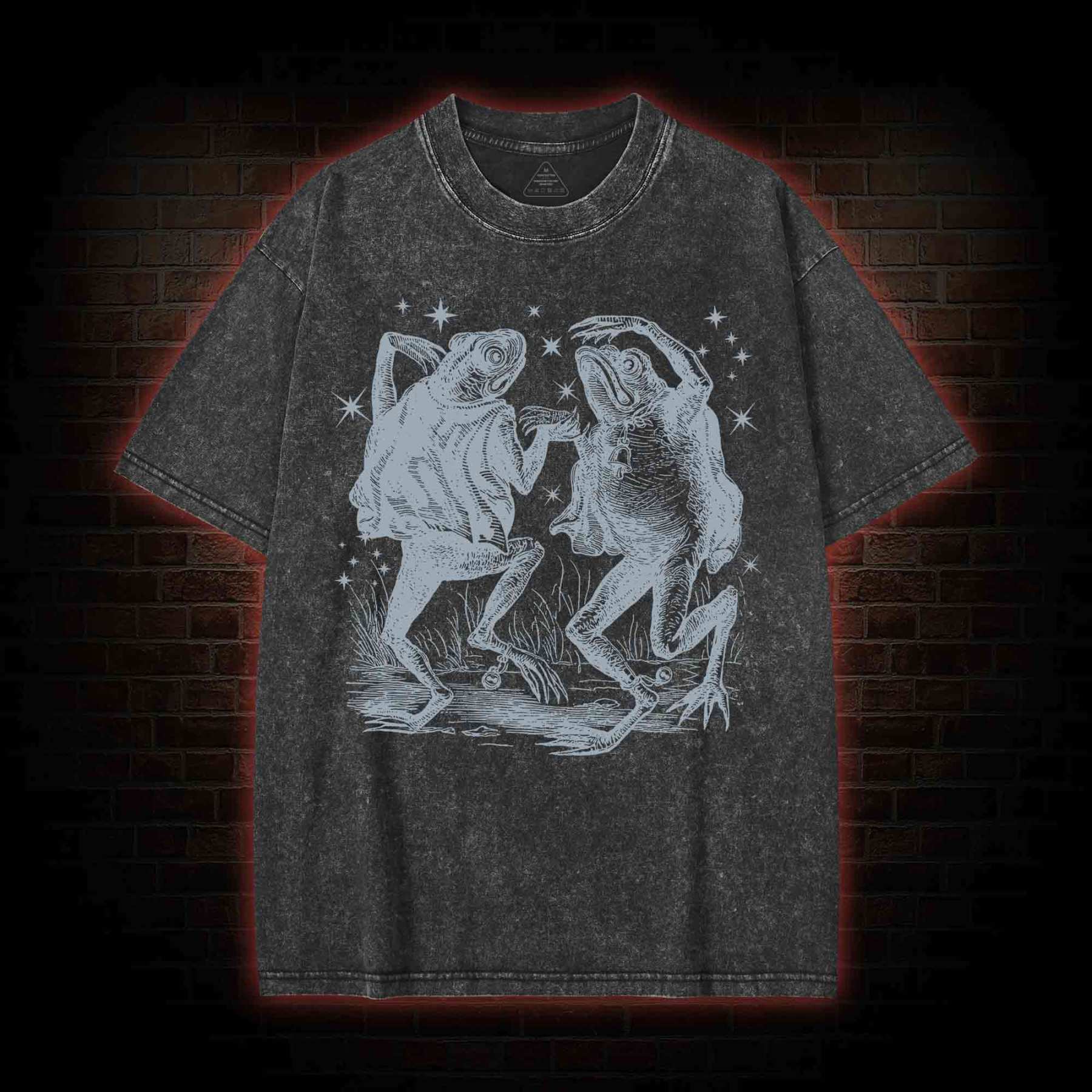 Dancing Frogs Washed T-shirt
