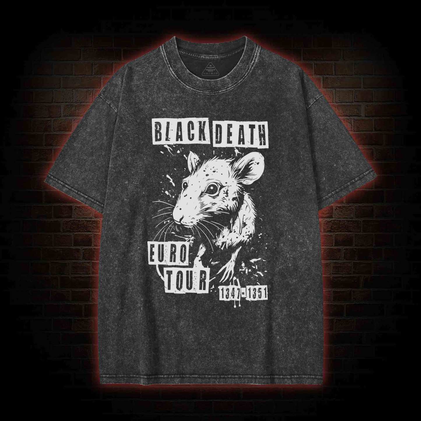 Black Death Euro Tour Washed T-shirt
