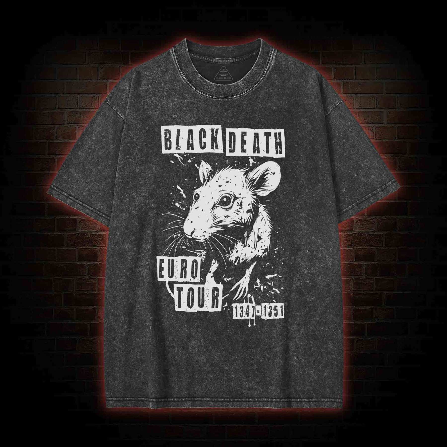 Black Death Euro Tour Washed T-shirt
