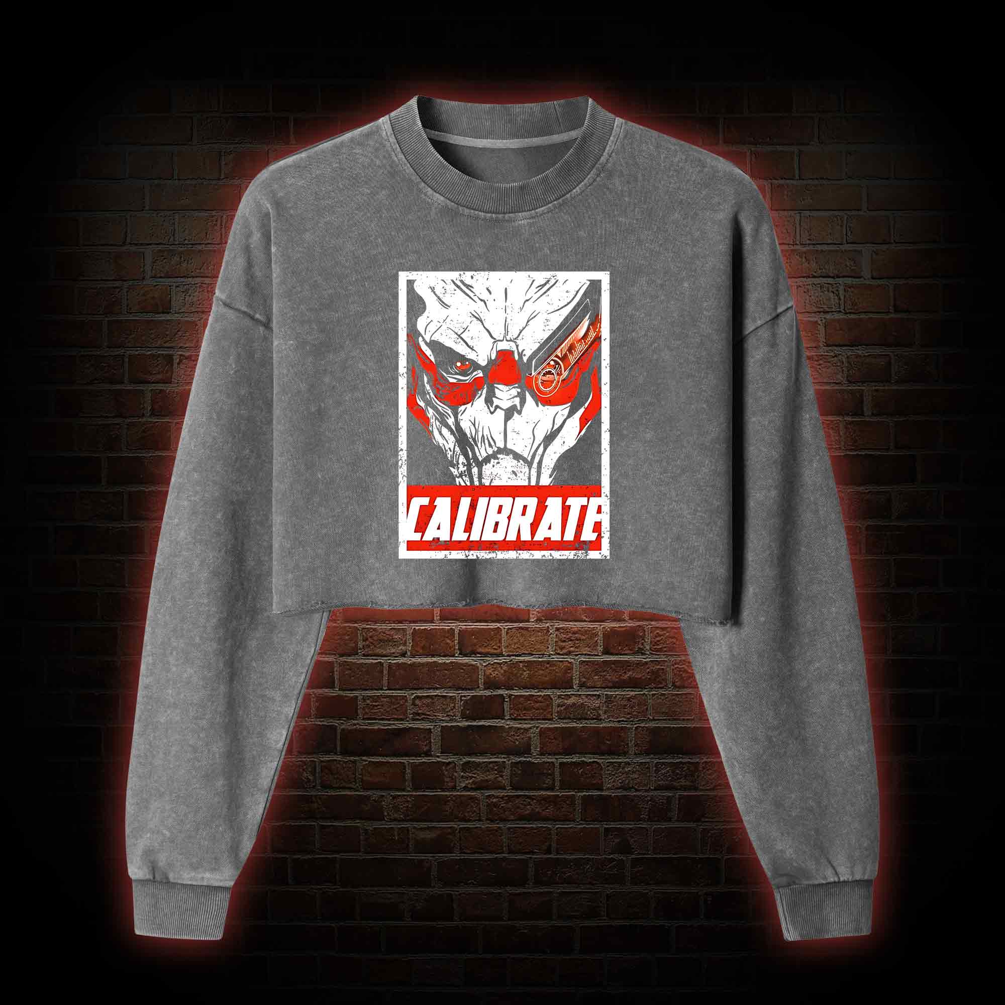 Calibrate Washed Cropped Sweatshirts