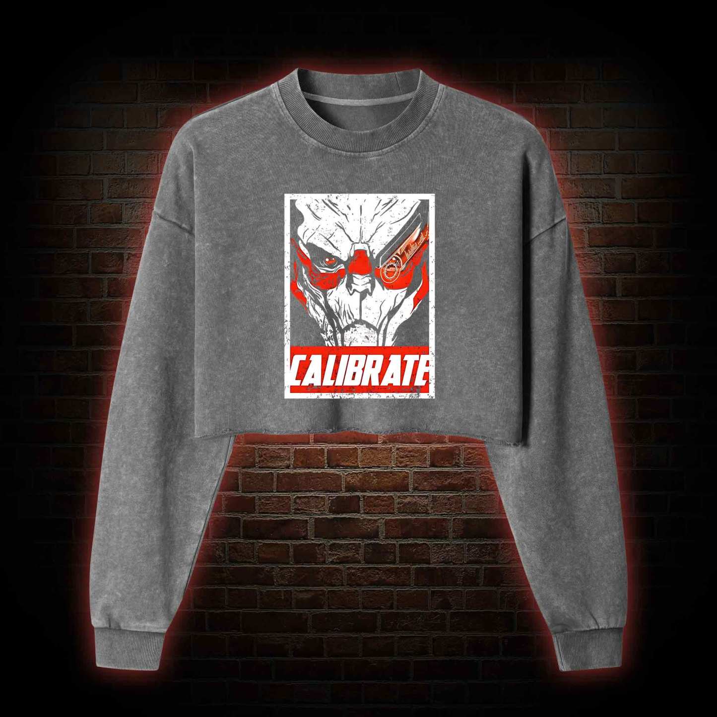 Calibrate Washed Cropped Sweatshirts