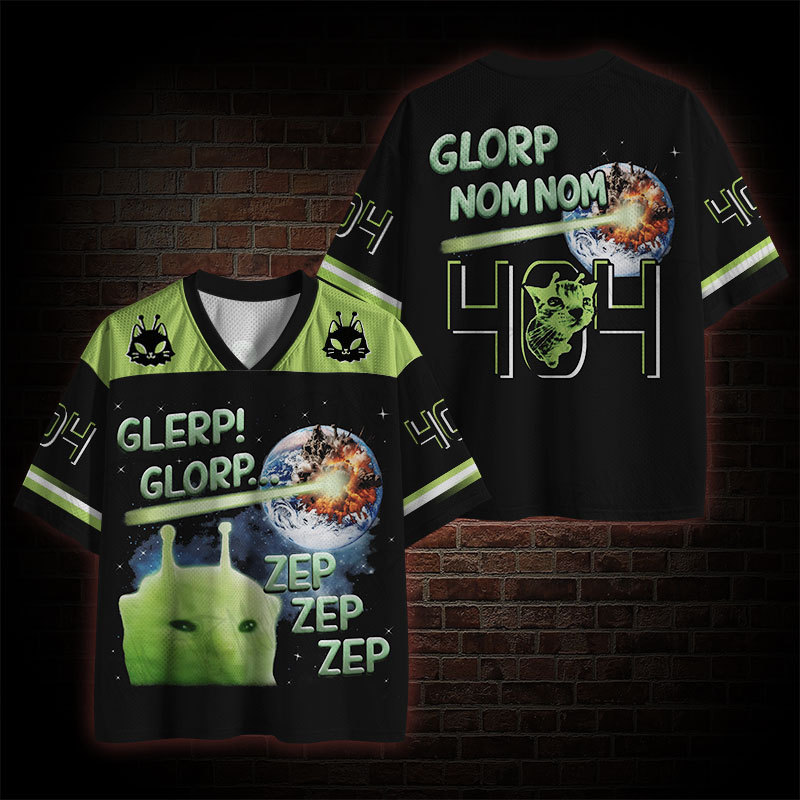 Glerp Glorp Alien Cat Mesh Jersey