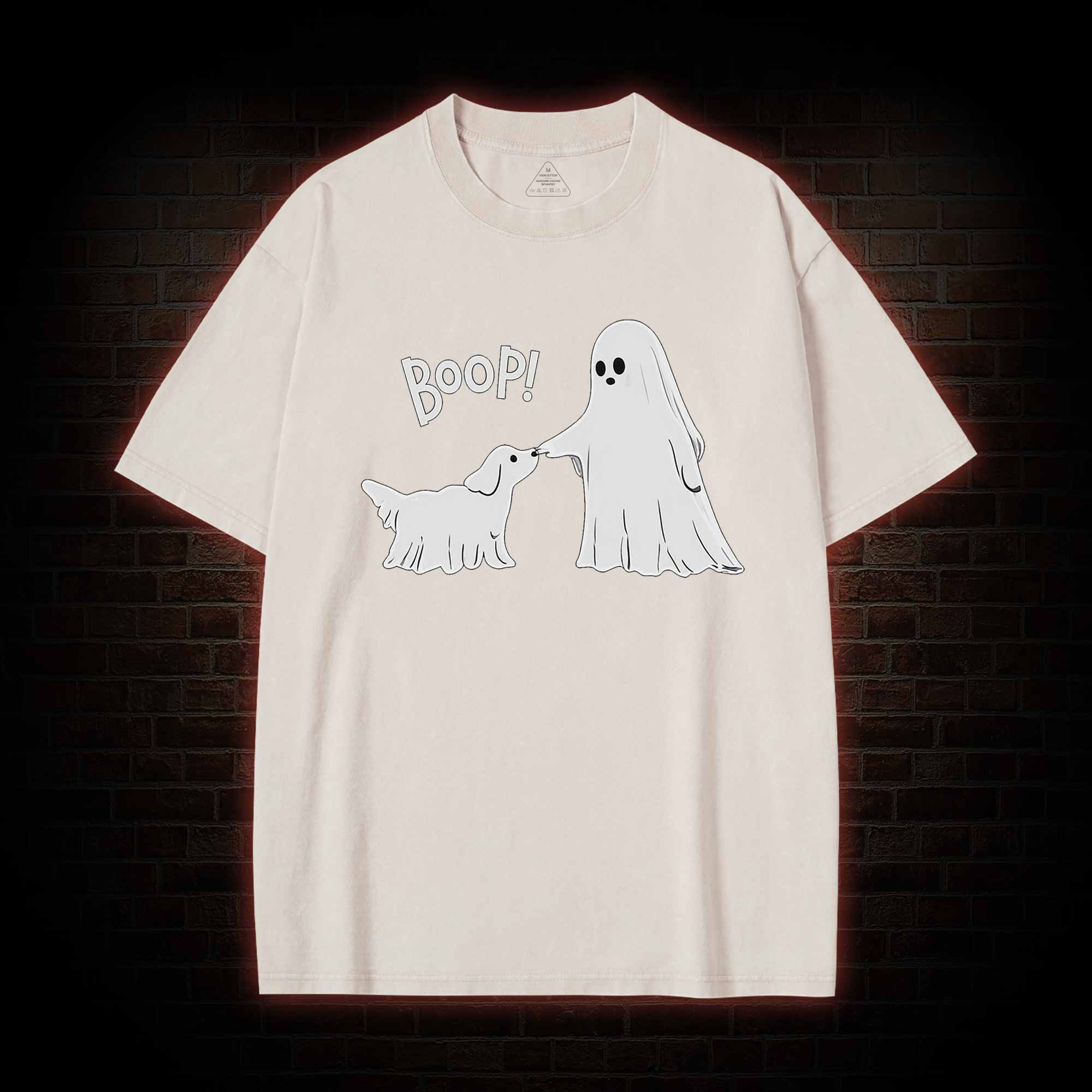 Boop Ghost Dog Washed T-shirt