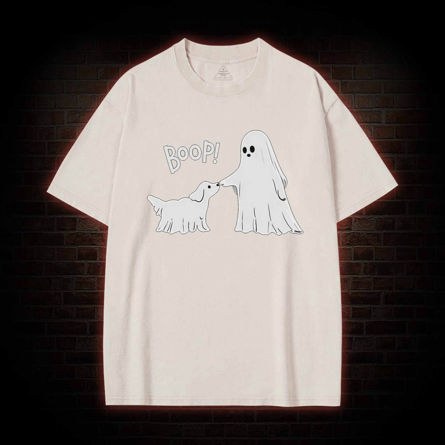 Boop Ghost Dog Washed T-shirt